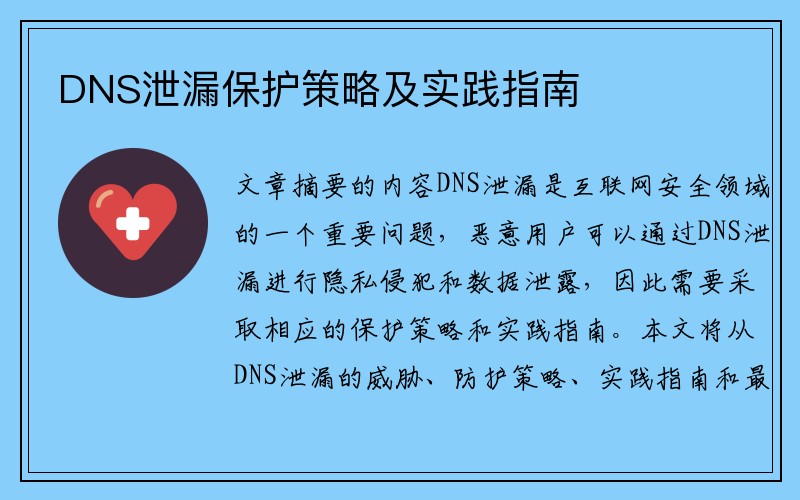 DNS泄漏保护策略及实践指南